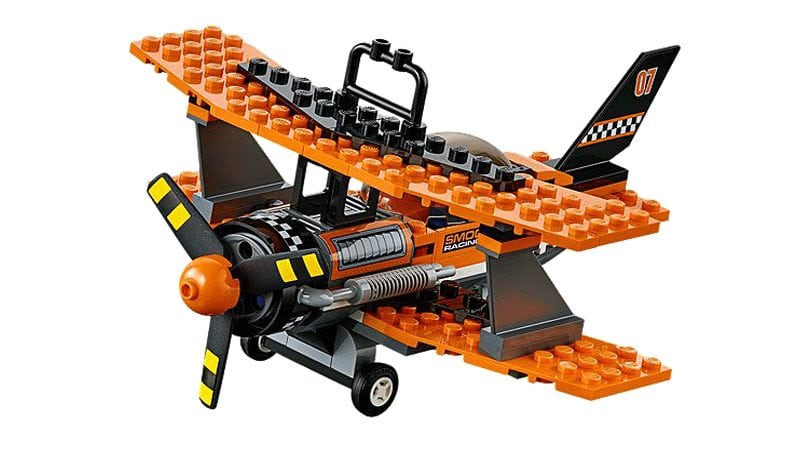 lego orange plane