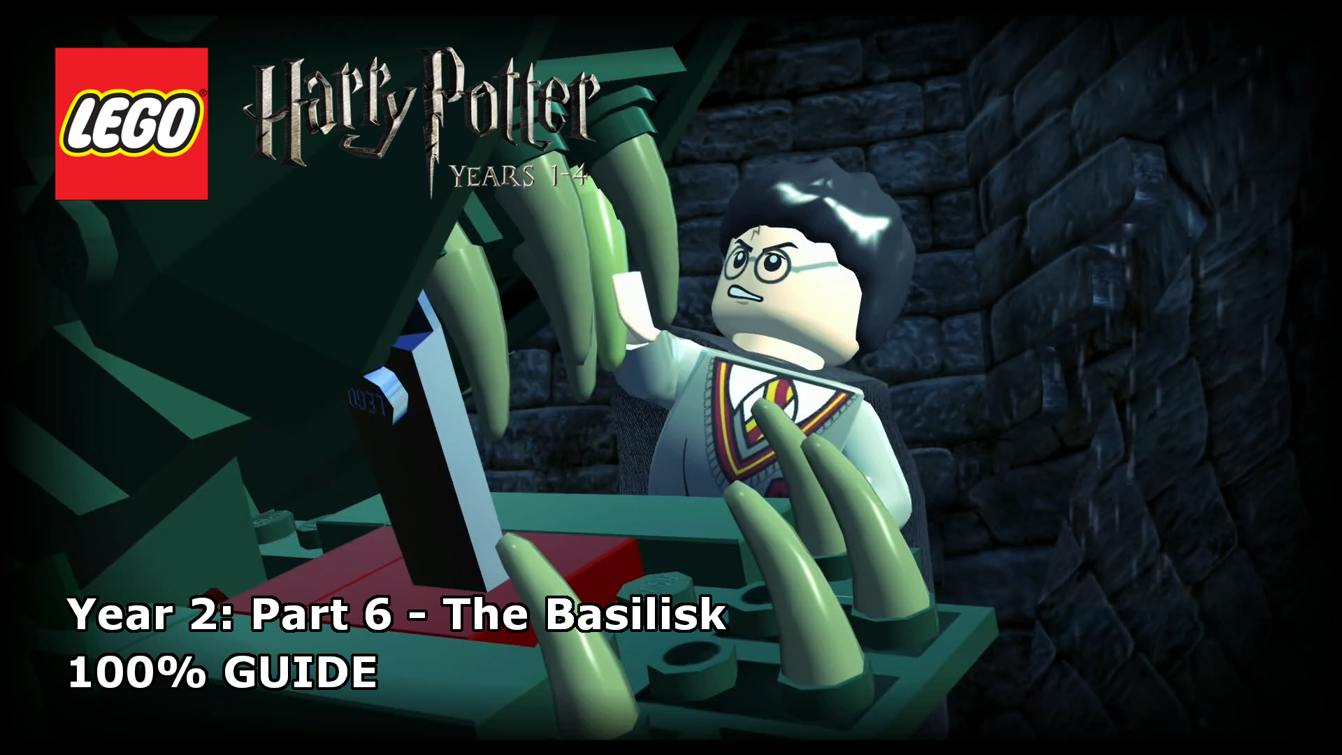 Snake, Harry Potter (Basilisk with Dark Red Mouth) - Brick Built